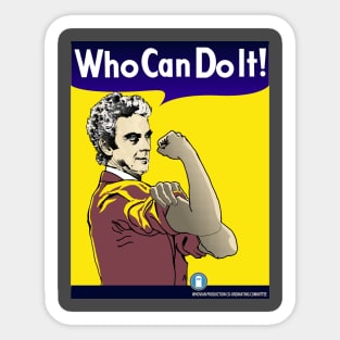 WHO CAN DO IT Sticker